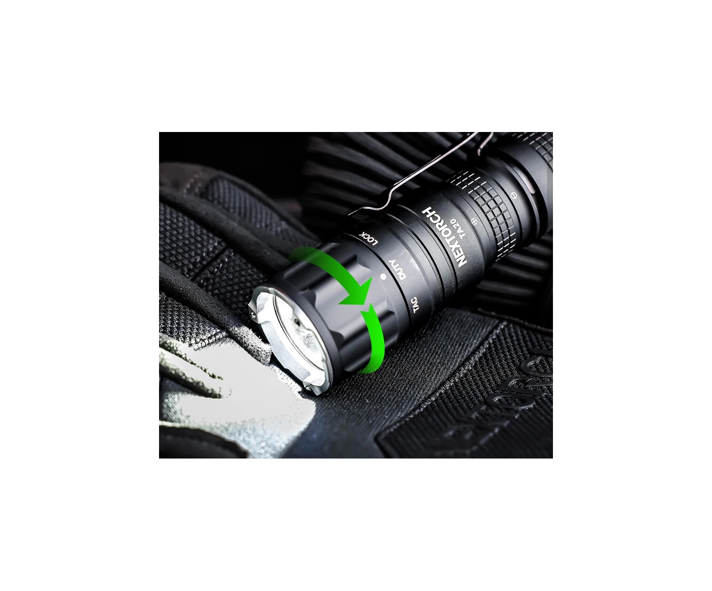 Lampe Torche NEXTORCH TA20NC 1000 Lumens - Camouflage - Rechargeable Avec Set D'anneaux